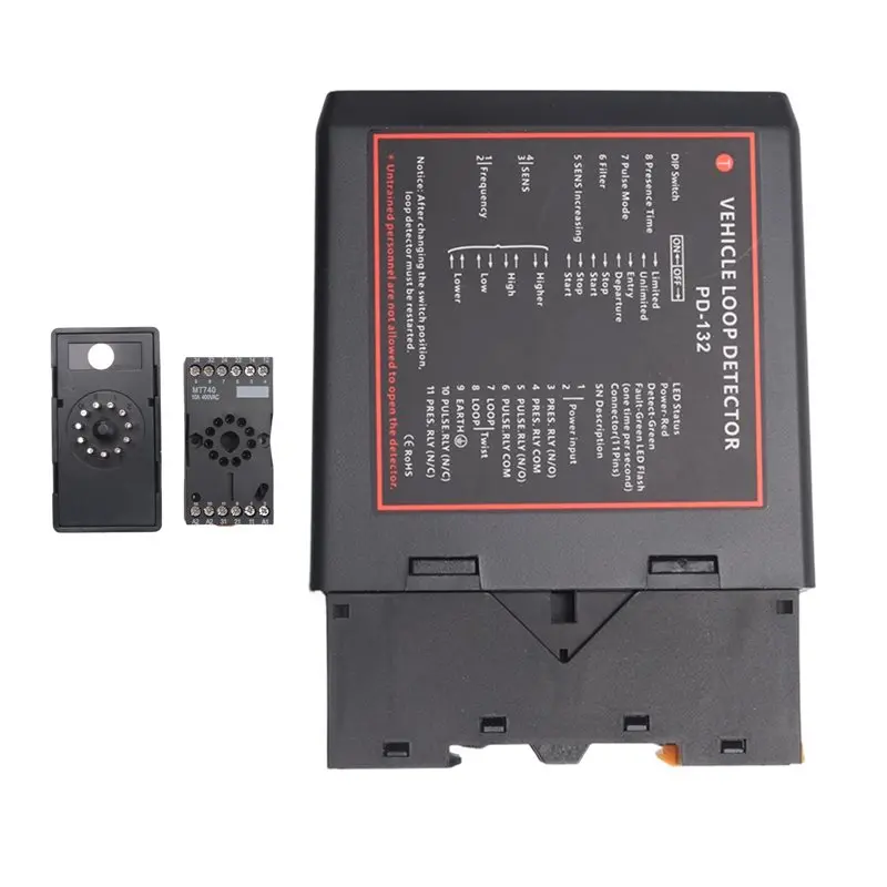 B24B PD132 Single Channel Inductive Vehicle Loop Detector Replacement For Car Parking Lot Vehicle Loop Detector ENGLISH VERSION