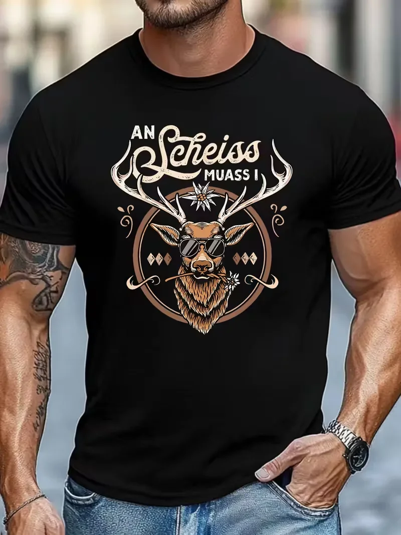 

Летняя мужская футболка с принтом и короткими рукавами, подходит для Дня святого Валентина и Пасхи, в качестве праздничного подарка, для путешествий.