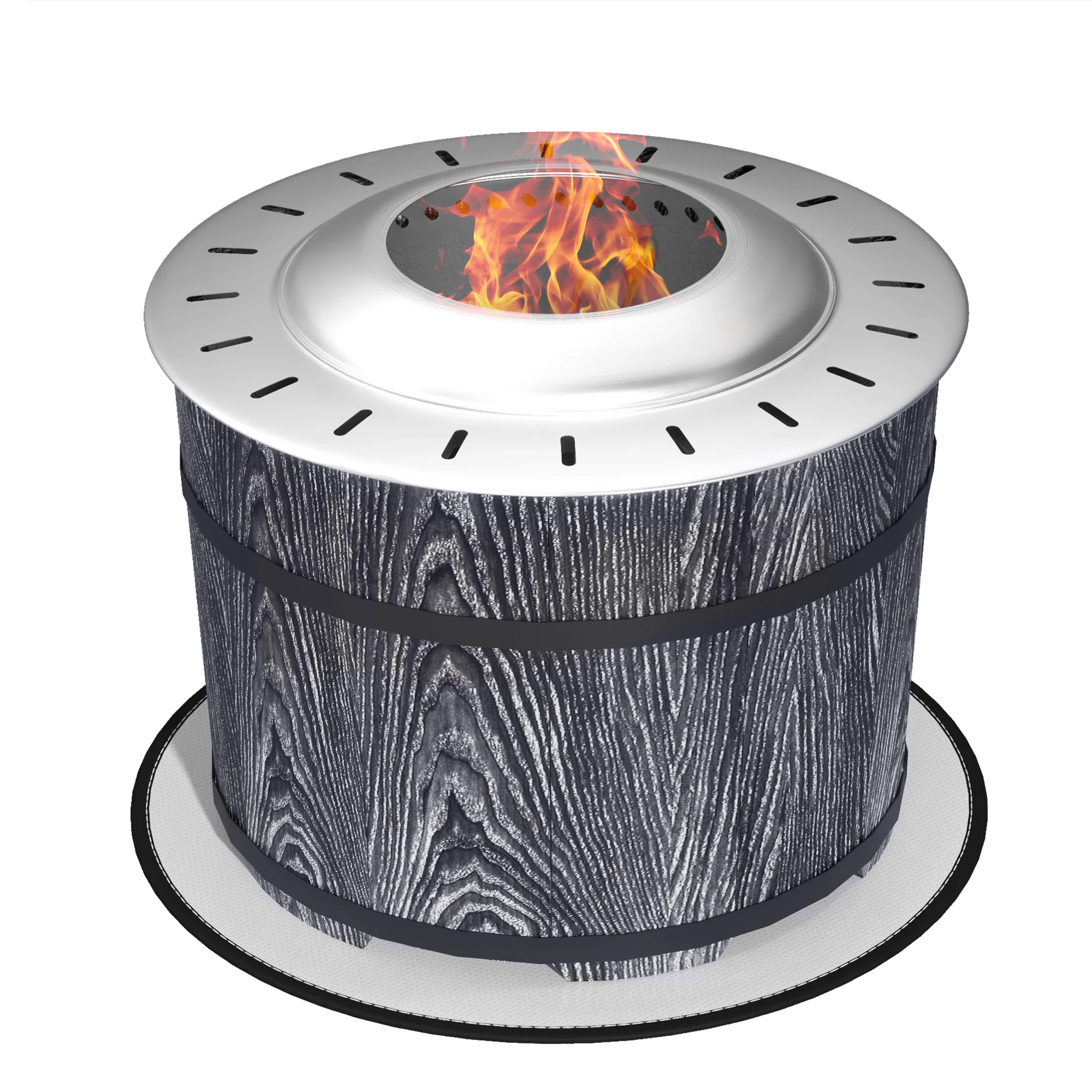 Smokeless Fire Pit with Mat, 20