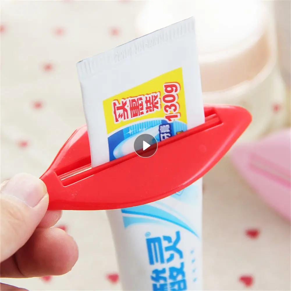 Toothpaste Holder Preferred Material Two-color Optional Bulk Red Bathroom Accesories Extruder Novel Shape Simple To Use