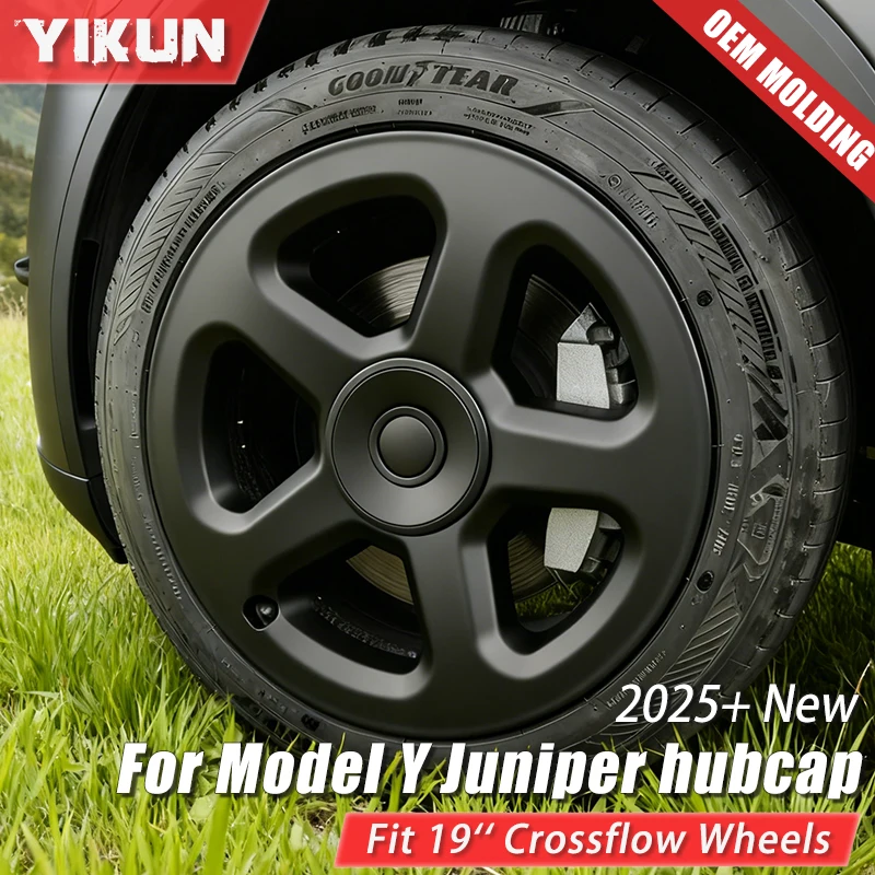 

4PCS Performance HubCap for Tesla Model Y Juniper 2025 Replacement Wheel Cap Automobile Full Rim Cover 19 Inch Accessories 2026