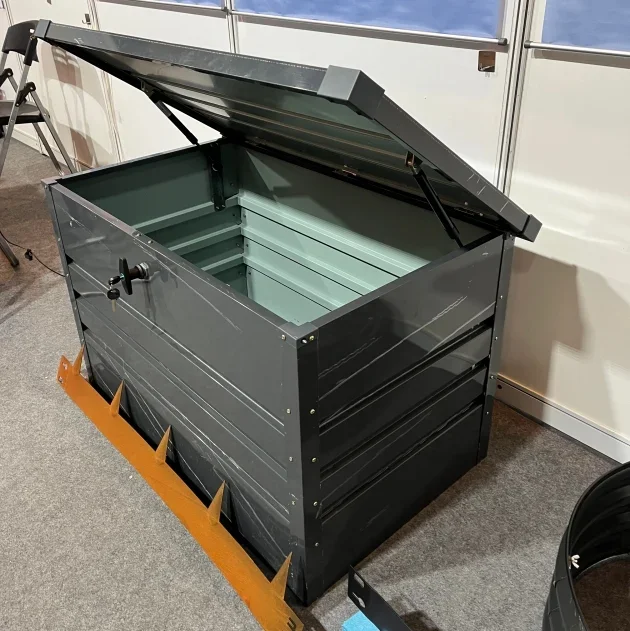 2026 Patio Metal Storage Box Durable Outdoor Garden Support Box Weatherproof for Outdoor Environments