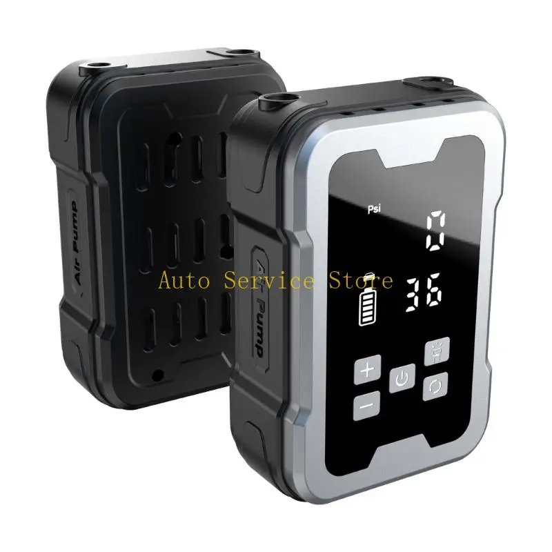 462A Digital Display Air Compressor Car Tire Pressure Inflator for Football Motorcycles Bicycles Vehicles Travel Camping Quick