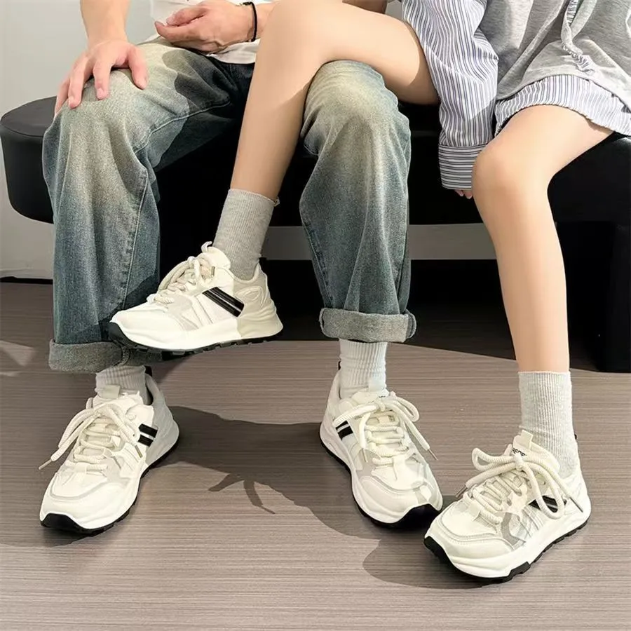 

Spring 2026 Women's Sport Casual Shoes New Style Simple Lightweight Soft Bottom Dad Shoes Versatile White Sneakers Unisex