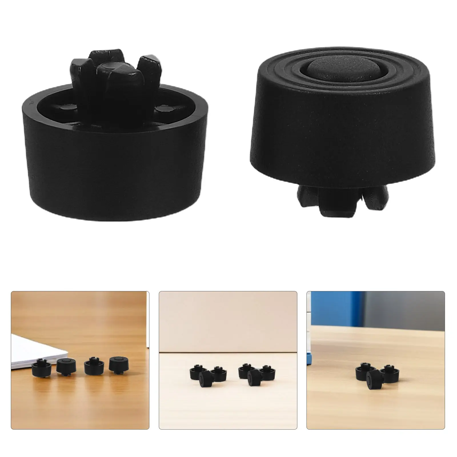25Pcs Pc Case Anti-Vibration Feet Push-in Shock Absorbing Non-Slip Pads for Desktop Computer Gaming Chassis 8Mm Opening Noise