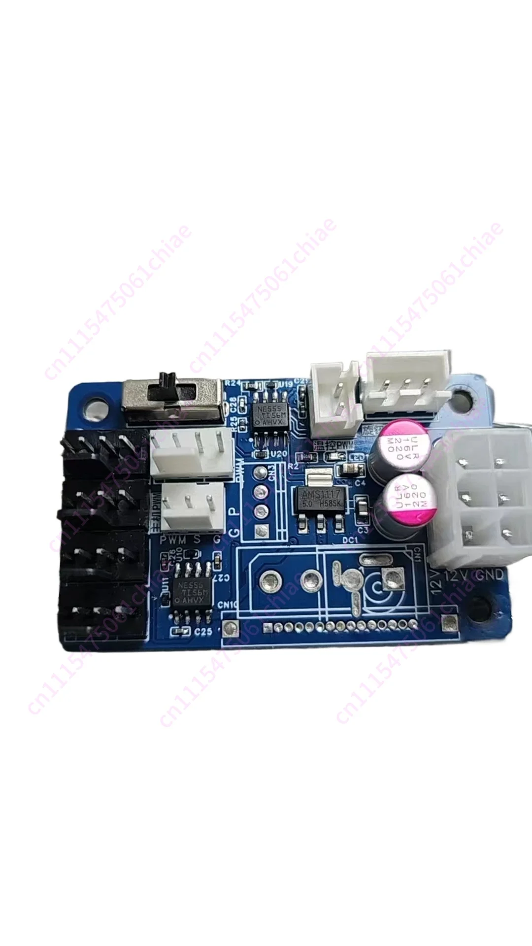 Fan Speed Control Board, Knob PWM, Motherboard PWM Three-in-one, 4-pin Fan Hub, Power Supply Board