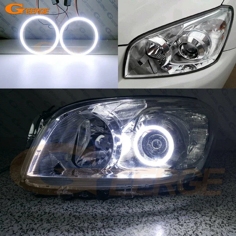 

For Toyota Rav 4 Rav4 III 2009 2010 2011 2012 Day Light Excellent Ultra Bright Cob Led Angel Eyes Kit Halo Rings
