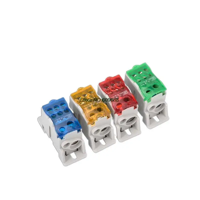 10PCS UKK80A UKK125A UKK160A UKK Terminal Block Din Rail Distribution Box Universal Electric Wire Connector Connection Box