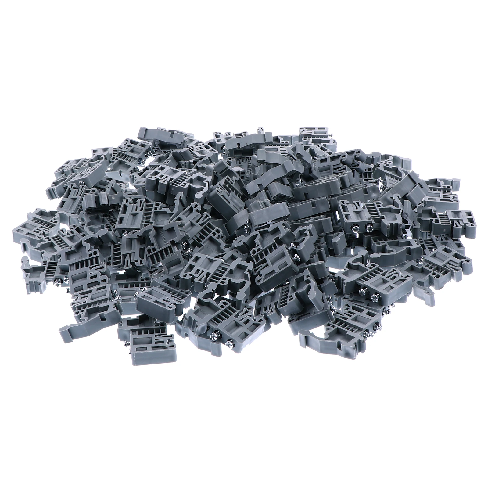 

100pcs Terminal Block Stopper High Temperature Resistance Fixing Parts for DIN Rail Electrical Products Mounting Hardware