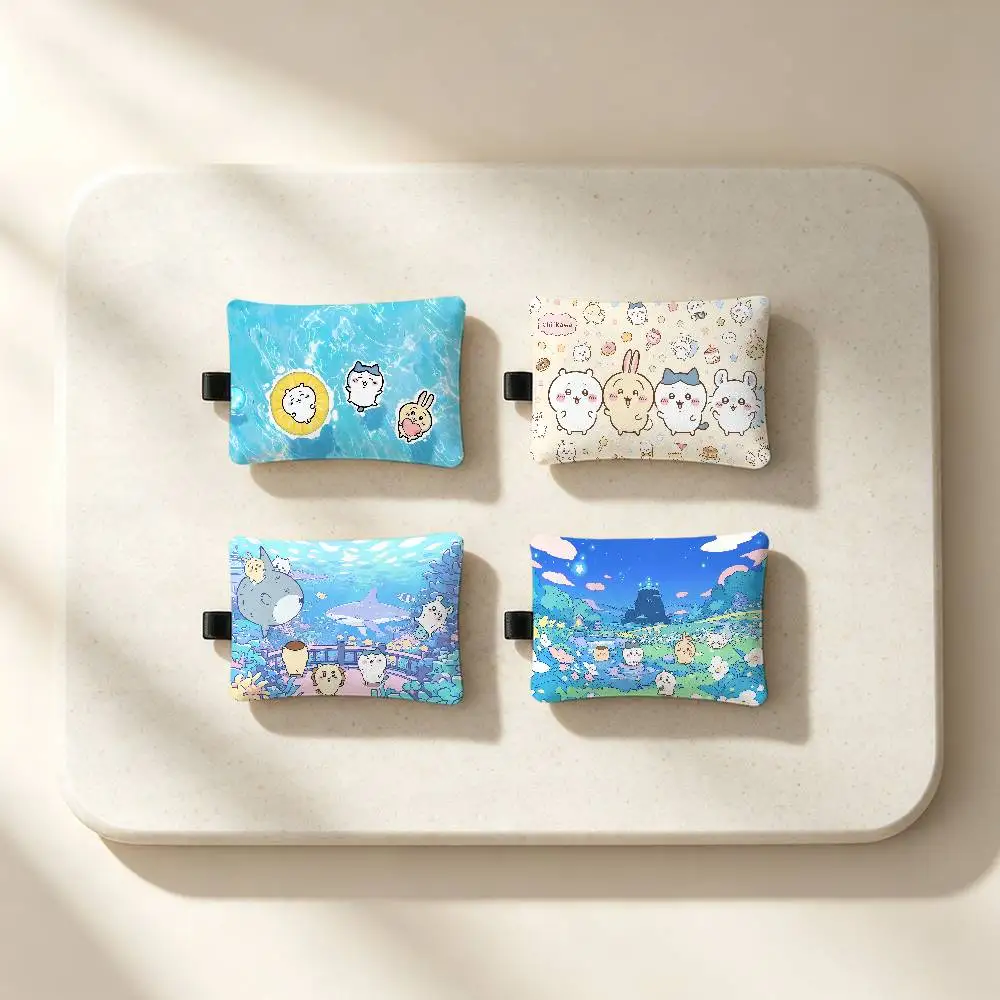 Cute C-Chiikawa Waterproof Zippered Coin Purse – Lightweight Hanging Wallet For Coins ID Cards