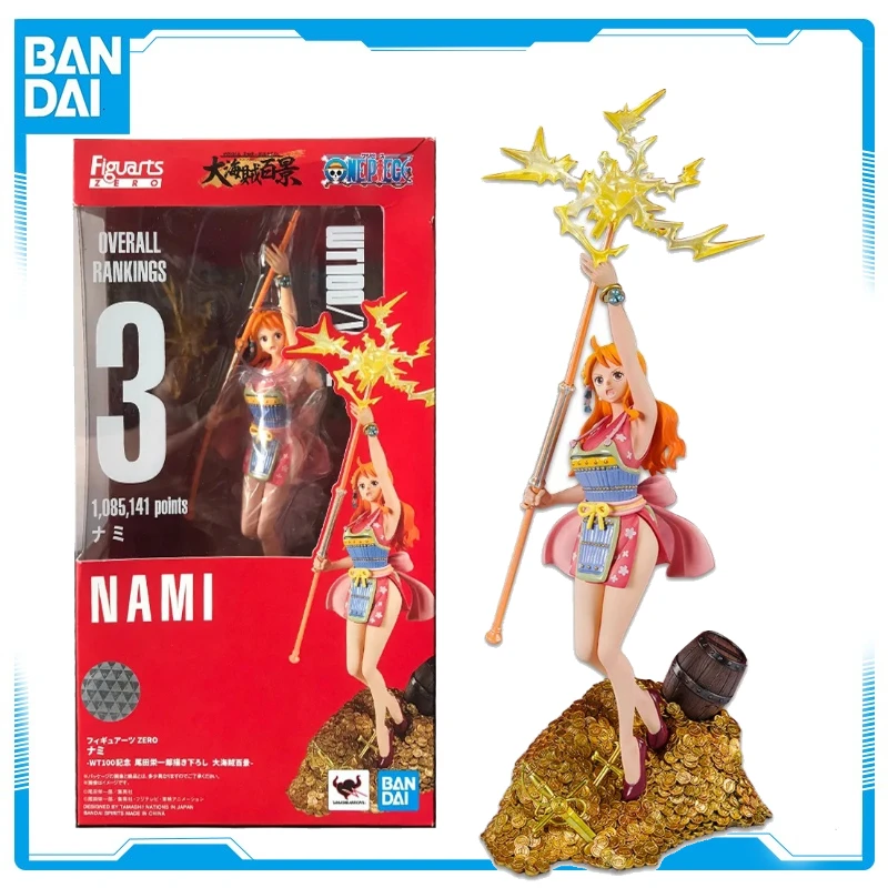 

In Stock Anime One Piece Nami Time Magic Wand Figure WT100 Commemorative Hundred Scenes of the Great Pirates Model Eiichiro Oda