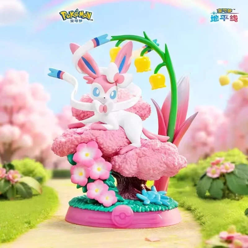 ポケモンキュートイーブイブラインドボックス正規品pvcアニメ玩具フィギュアシルベオン、ヴァポリオン、ジョルテオン、フレアオン、エスペオン、アンブレオン、リーフィオン、グラシオン