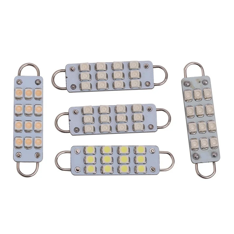 10 قطعة اكليل C5W Led السيارات حلقة صلبة 44 مللي متر قبة خريطة ضوء لمبات السيارة 12 فولت تيار مستمر 1210 561 567 562 لوحة ترخيص مصباح الأبيض الداخلية