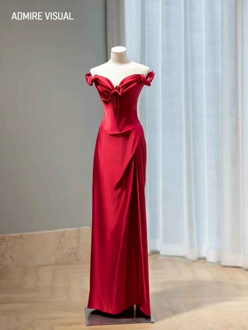 Newest Elegant Party Dress For Women Mermaid Satin Sweetheart Neckline With Split Customized Special Occasion Gowns
