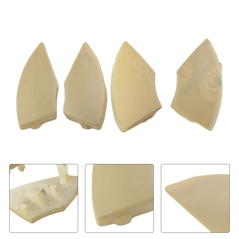 4Pcs For Fiat 500 Radio Cd Button Buttons Beige Trim Mould Cover Removal Auto Radio Trims Cap Replacement