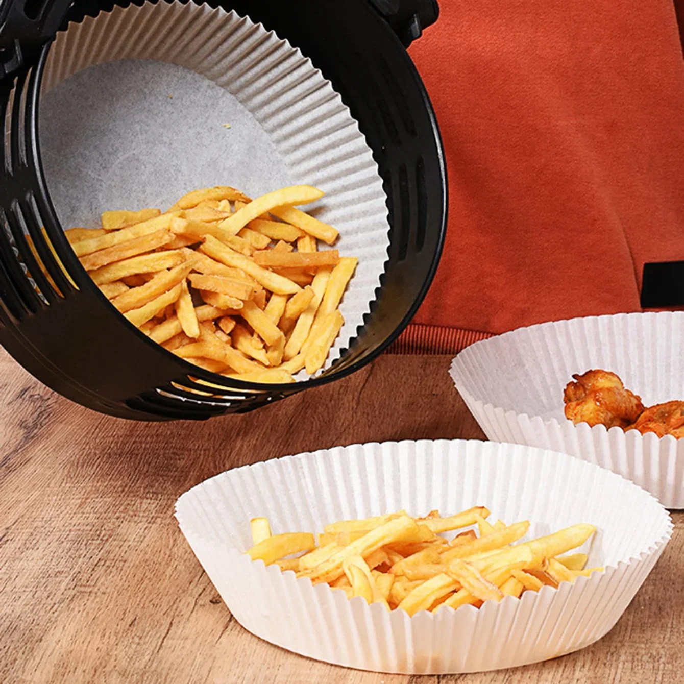 

30pcs Air Fryer Paper Special Paper Food Grade Oil Absorbing Paper Barbecue Baking Silicone Oil Paper Non Stick Pot Pad