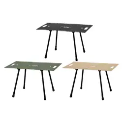 Folding Table Portable Camp Table Stable Ultralight Desk Picnic Coffee Table with Adjustable Legs for Travel BBQ Patio Backyard