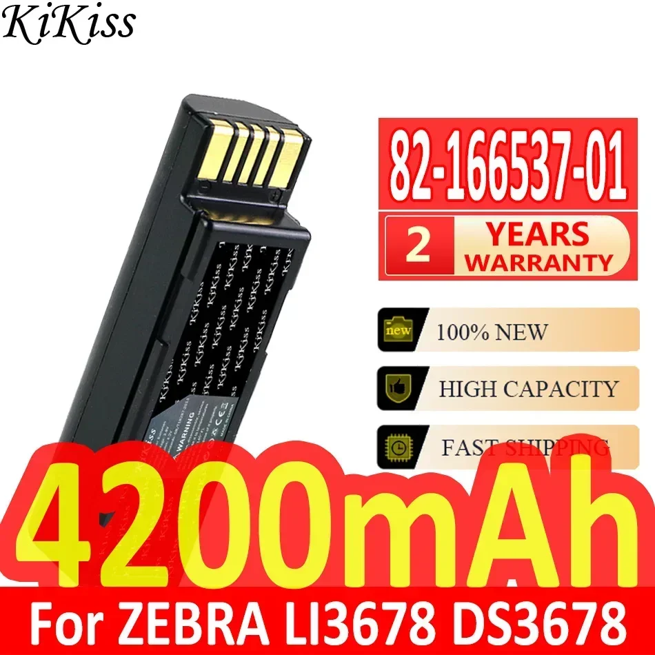 

For Zebra LI3678 DS3678 QR Code Scanning Gun 4200mAh Reliable Power Supply 82-166537-01 Battery Lightweight