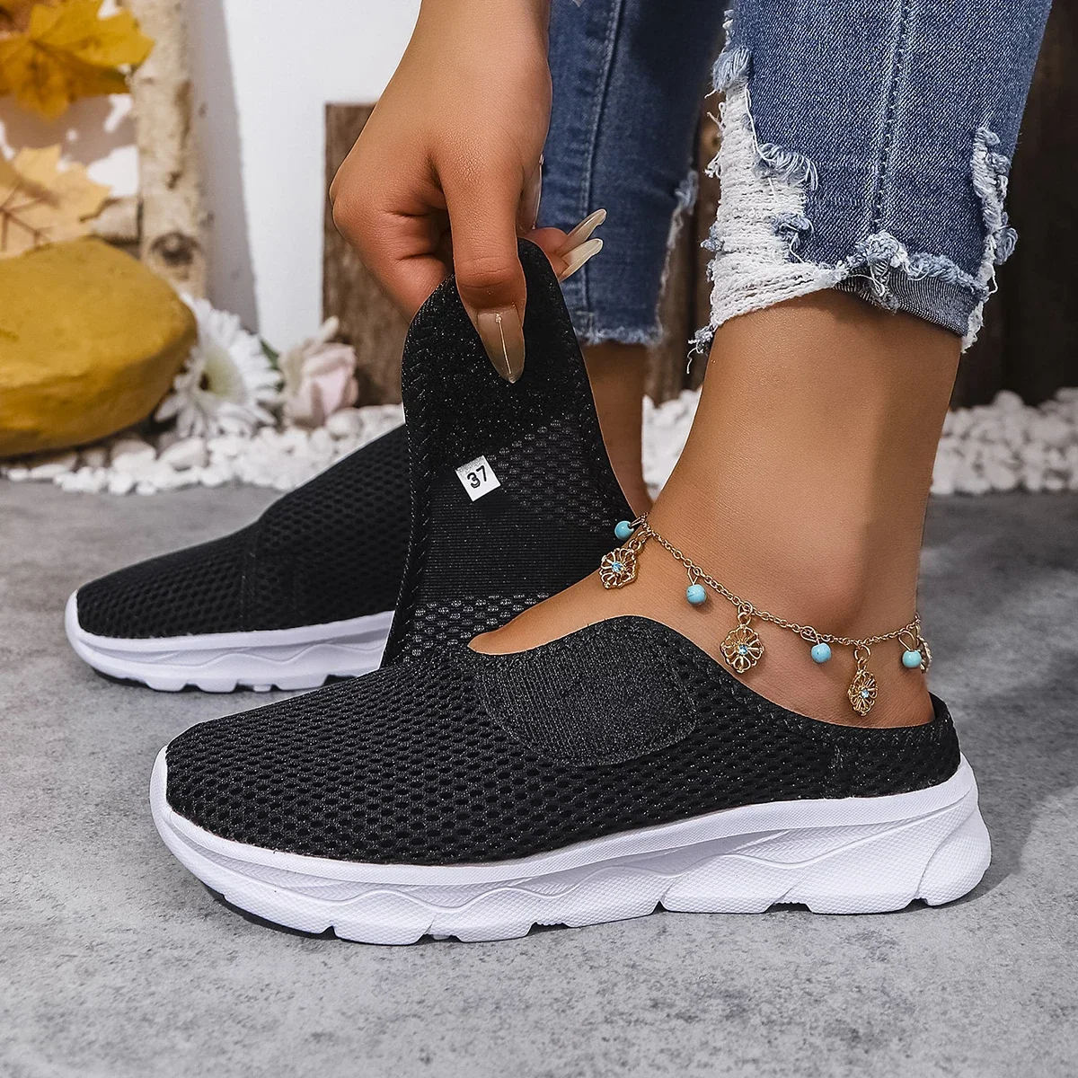 

Women Slippers Orthopedics Wide Feet Swollen Shoes Summer Beach Slippers Breathable Mesh Flat Shoes Walking Slippers Men Slipper