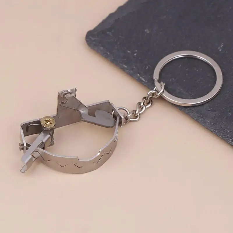 Mini-Mausefallen-Schlüsselanhänger aus Edelstahl, Mini-Clip-Schlüsselanhänger für Stil und Persönlichkeit, Schmuckgeschenke für Männer und Frauen – Detail 5