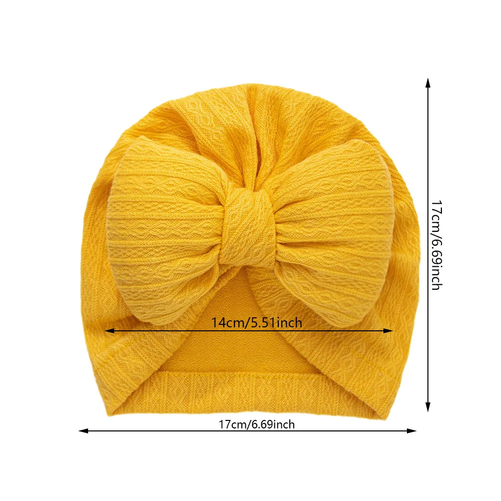 Soft Infant Beanies Caps Baby Hat Cute Bowknot Knit Cotton Hat Newborn Headwear Turban Baby Girl Hat 0-18M Hair Accessories