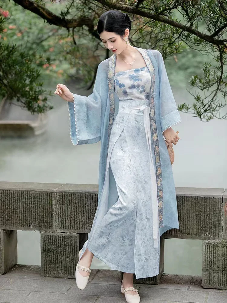 Song made long dry temple back son long skirt wipe chest suit daily hanfu women Guofeng Xianqi ancient style improved skirt