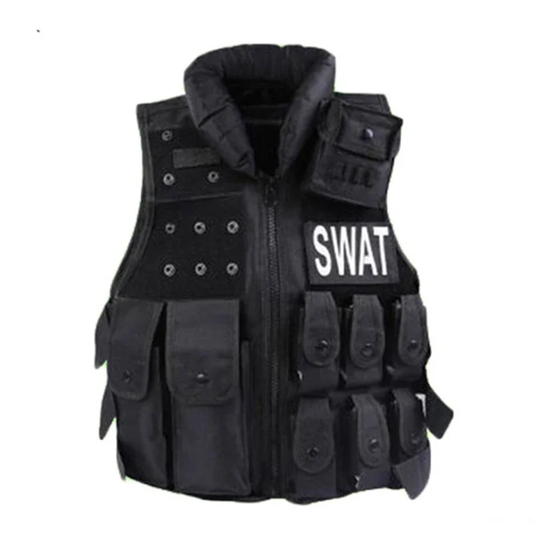 Tactical vest Black Kid's Tactical Vest For Outdoor Game Training Scouting Cosplay Protective Equipment Children Vests Clothing