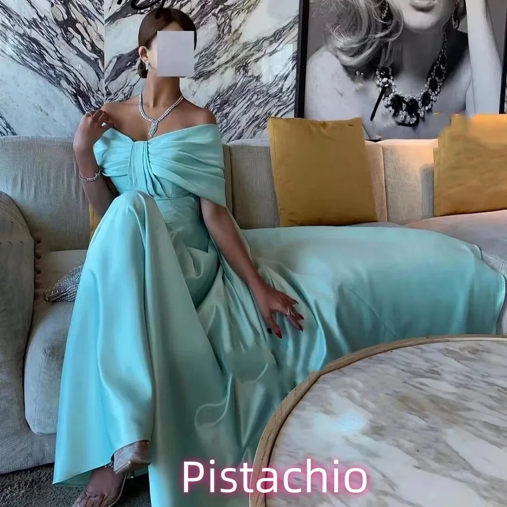 

Изысканное женское платье для выпускного вечера по индивидуальному заказу с открытыми плечами, очаровательное вечернее платье русалки с v-образным вырезом и оборками, женское вечернее платье