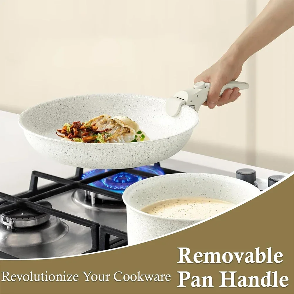 

Removable Pan Handle Universal Pot Handle for Detachable Removable Cookware Replacement Pan Gripper Cookware Parts Kitchen