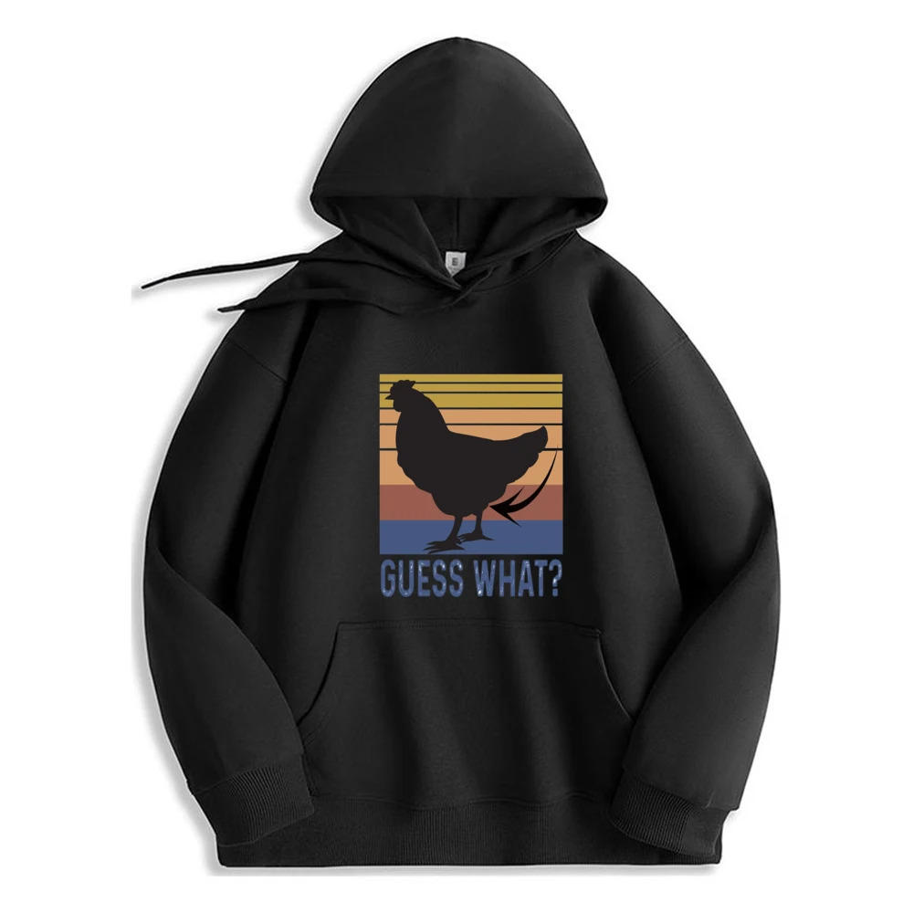 

​​Surmise What Chicken Butt Printed Hoodie Casual Fashion Loose Comfortable​​ Long Sleeve Sweatshirt For Men