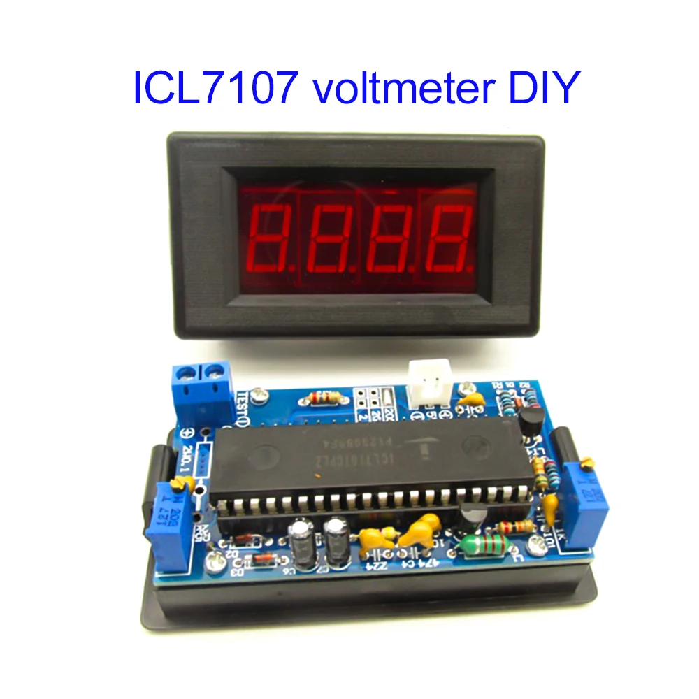 DC 5V 35mA Digital Voltage Meter Kit DIY Module LED Display Module Voltmeter Voltage Tester Panel Meter Gauge for Motorcycle Car