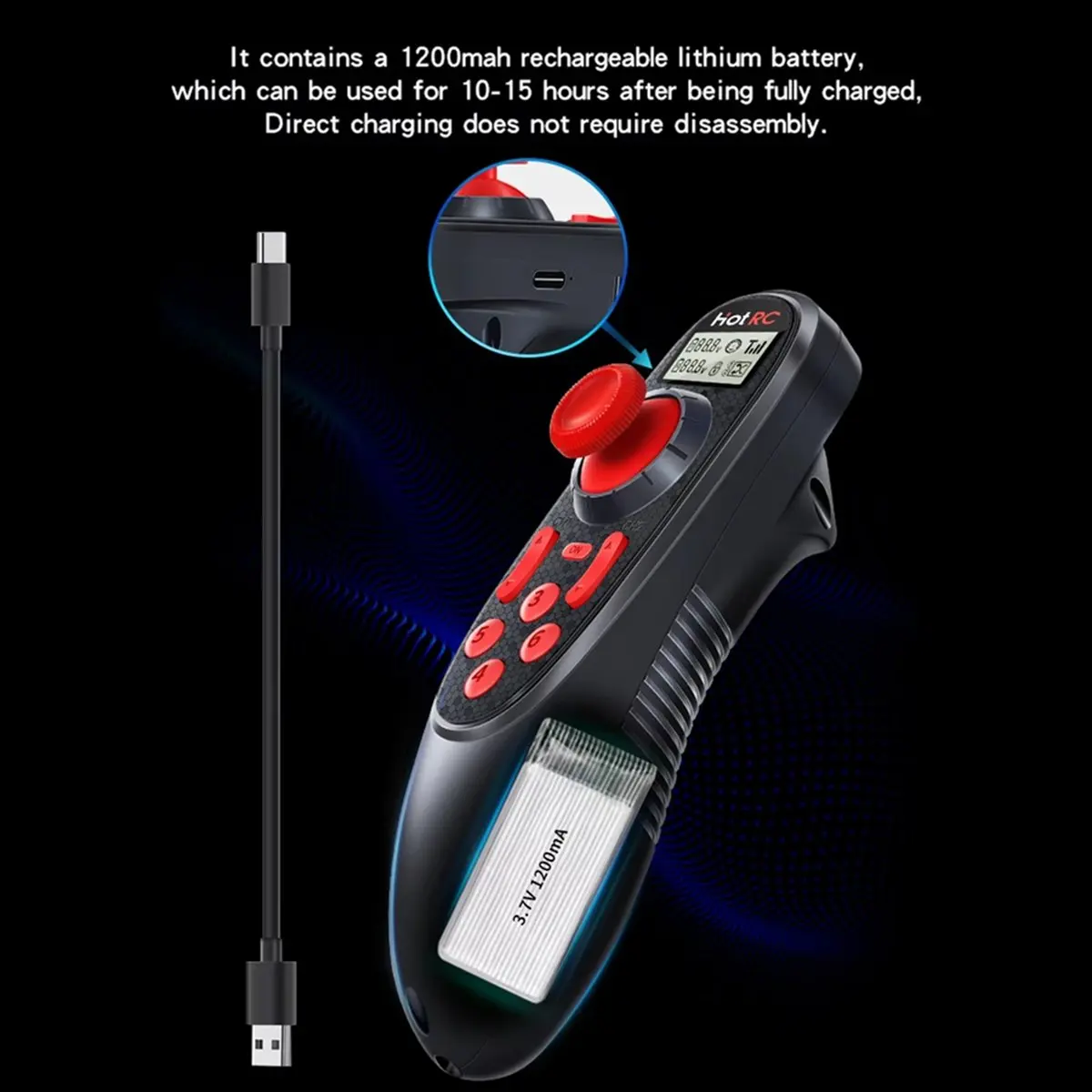 For DS-600 6CH 2.4GHz Radio System Transmitter Remote Controller with F-06A PWM 6 Channel Receiver for RC Boat