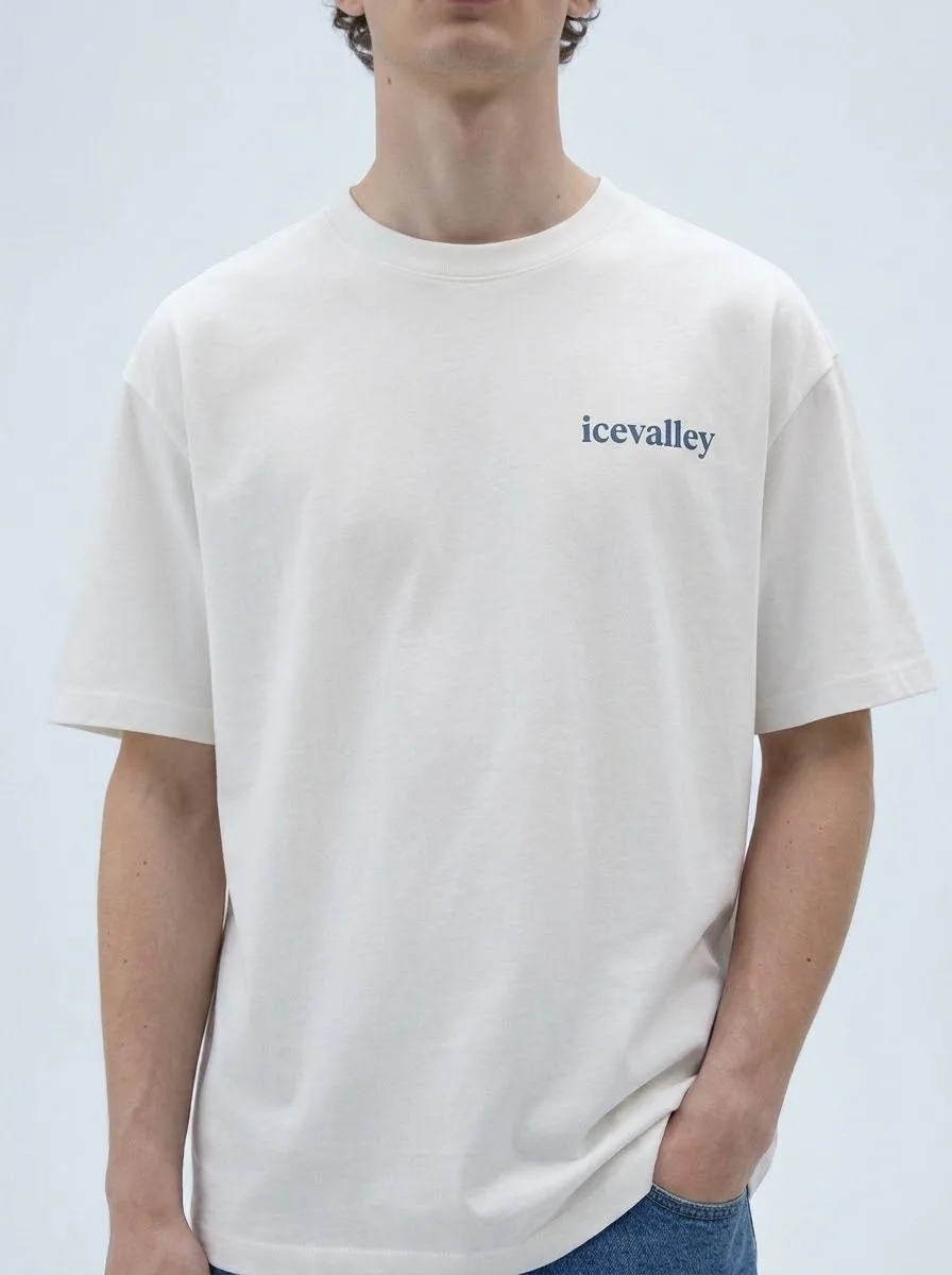 White Basic Short Sleeve T-Shirt Design Sense Summer Clothes Plant Flowers Pattern Wang Studio High End Cotton Unisex Tee