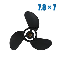 7.8 x 7 Aluminum Alloy Outboard Propeller For Tohatsu Mercury 4/5/6HP Boat Propeller 3R1B645141 / 48-812949A02