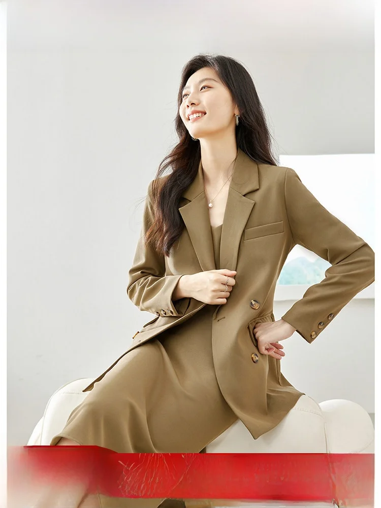 

Women's Suit Set with Strap Dr Two-Piece Ensemble High-End Feel Spring Autumn Faionable Clete Set by Vimly