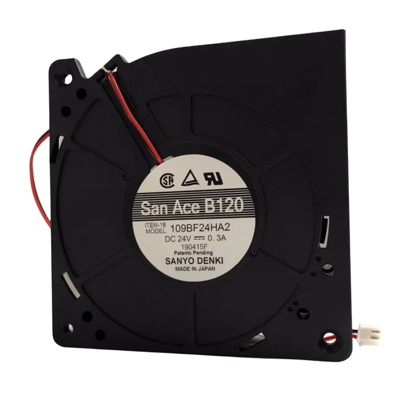 

Оригинальный центробежный вентилятор для 12 см, 24 В, 0,3 А 109BF24HA2, 120*120*32 мм