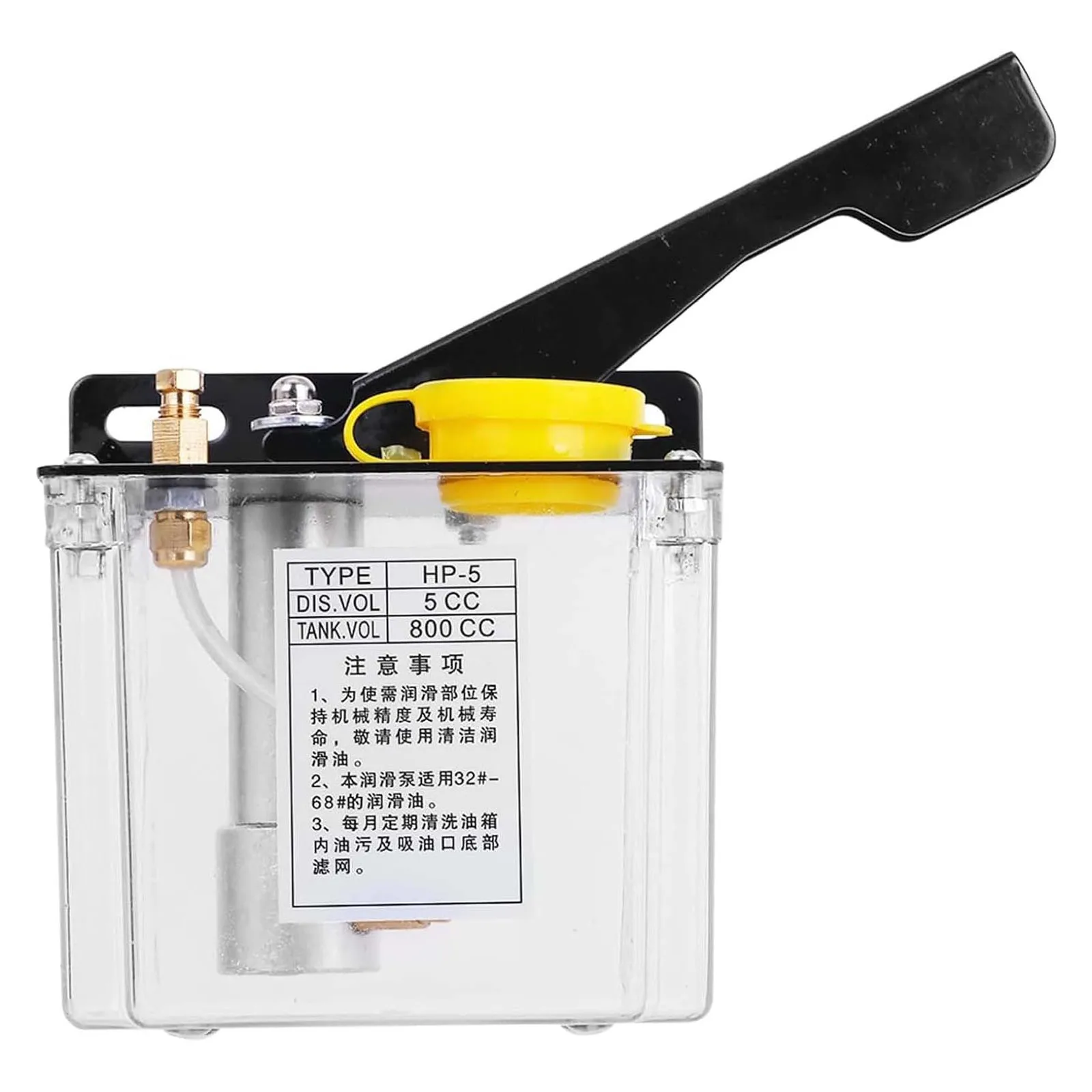 

500CC Manual Lubricating Oil Pump, 0.5L Hand CNC Lubrication Pump, Machine Tool Grinder Milling Machine Oil Pump