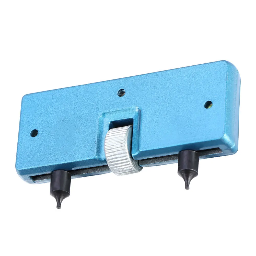 

Portable Anchor Adjustable Watch Case Opener Easy to Use Waterproof Solid Steel Back Case Remover Repair Tool Blue