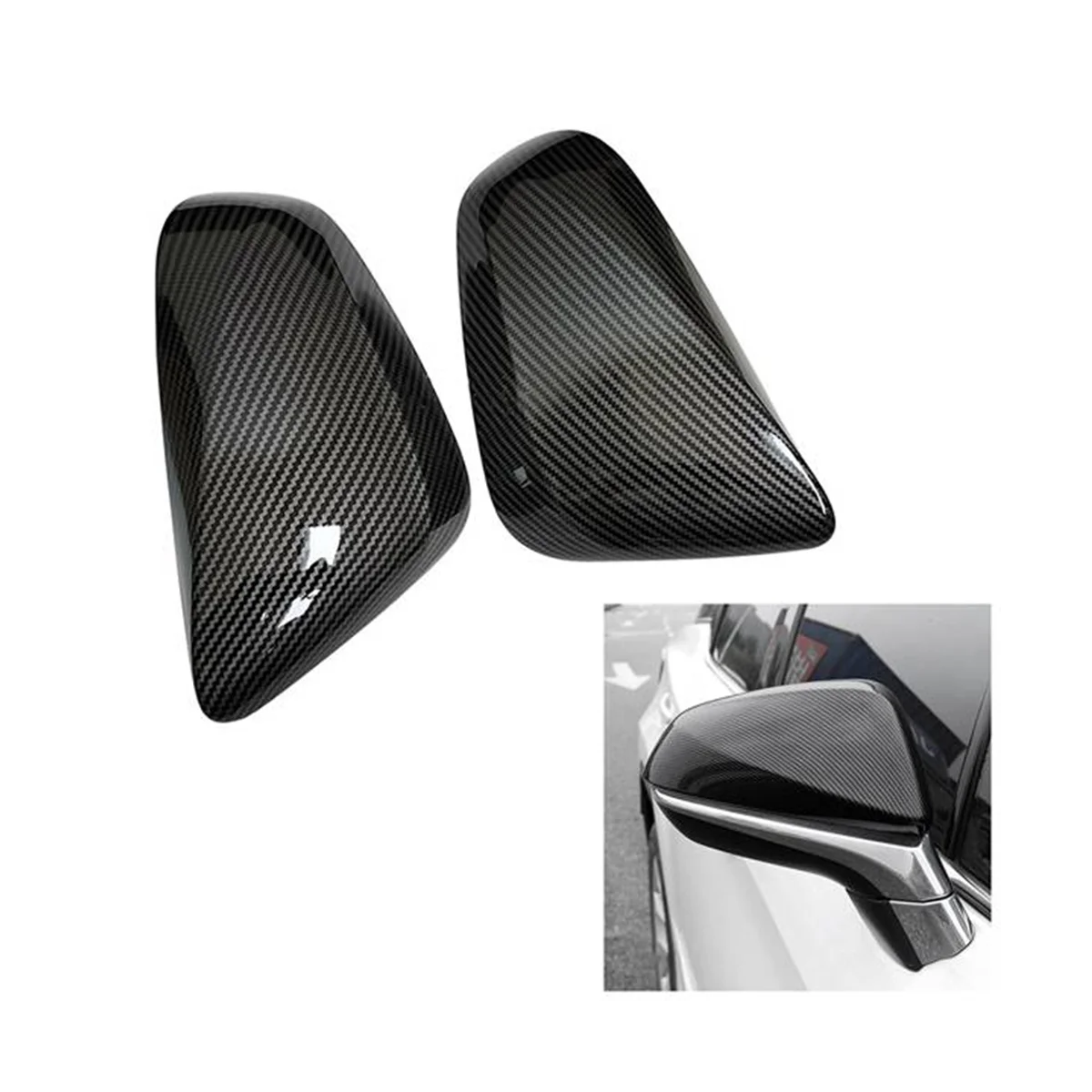 Carbon Fiber Side Achteruitkijkspiegel Cap Cover Achteruitkijkspiegel Covers Direct Vervangen Voor Lexus Rx/Nx 2015-2020