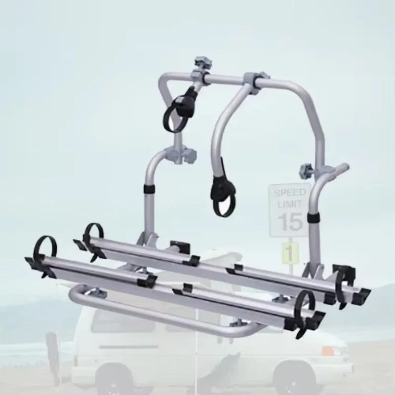 

Space-Saving Aluminum Alloy RV Bicycle Rack - Ideal for Limited Storage in Motorhomes