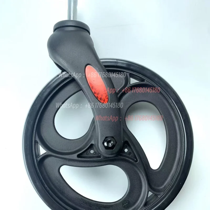 8 Inch Mobility Replacement Swivel Caster Wheel with Caster Fork, Spare Part for Rollator Walker