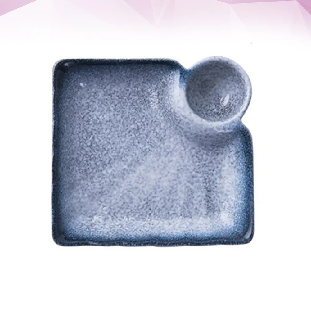 

Ceramic Sauce Dish Blue Creative Delicate Seasoning Saucer Dipping Bowl for Home Restaurant Appetizer Plates Vinegar Dish