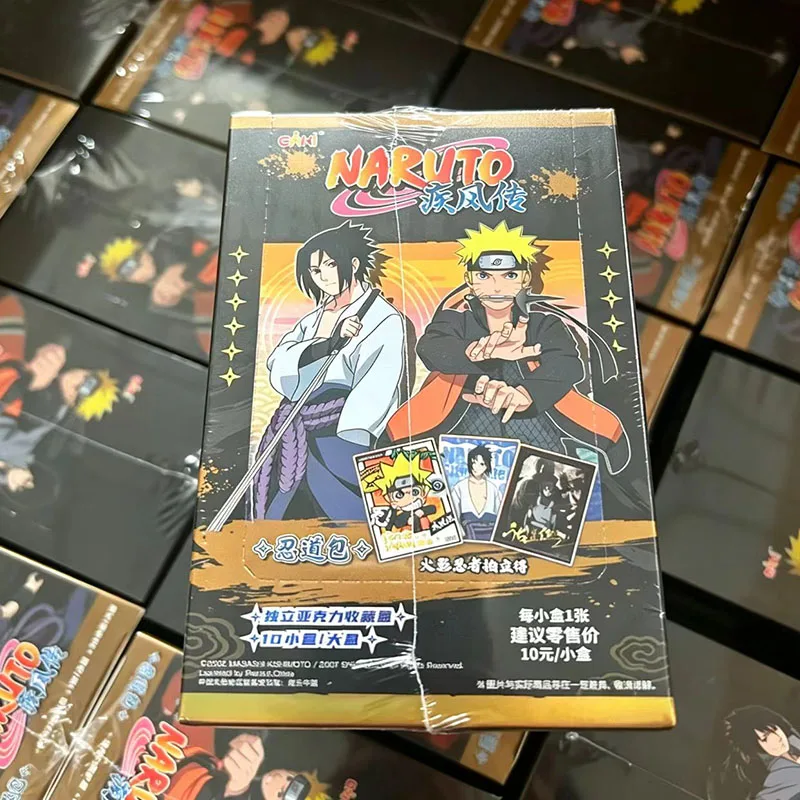 Naruto Series Collection Cards Booster Box Character Flash Acrylic Cards Hobby Collectible Game Card Toy for Kids Gift Wholesale