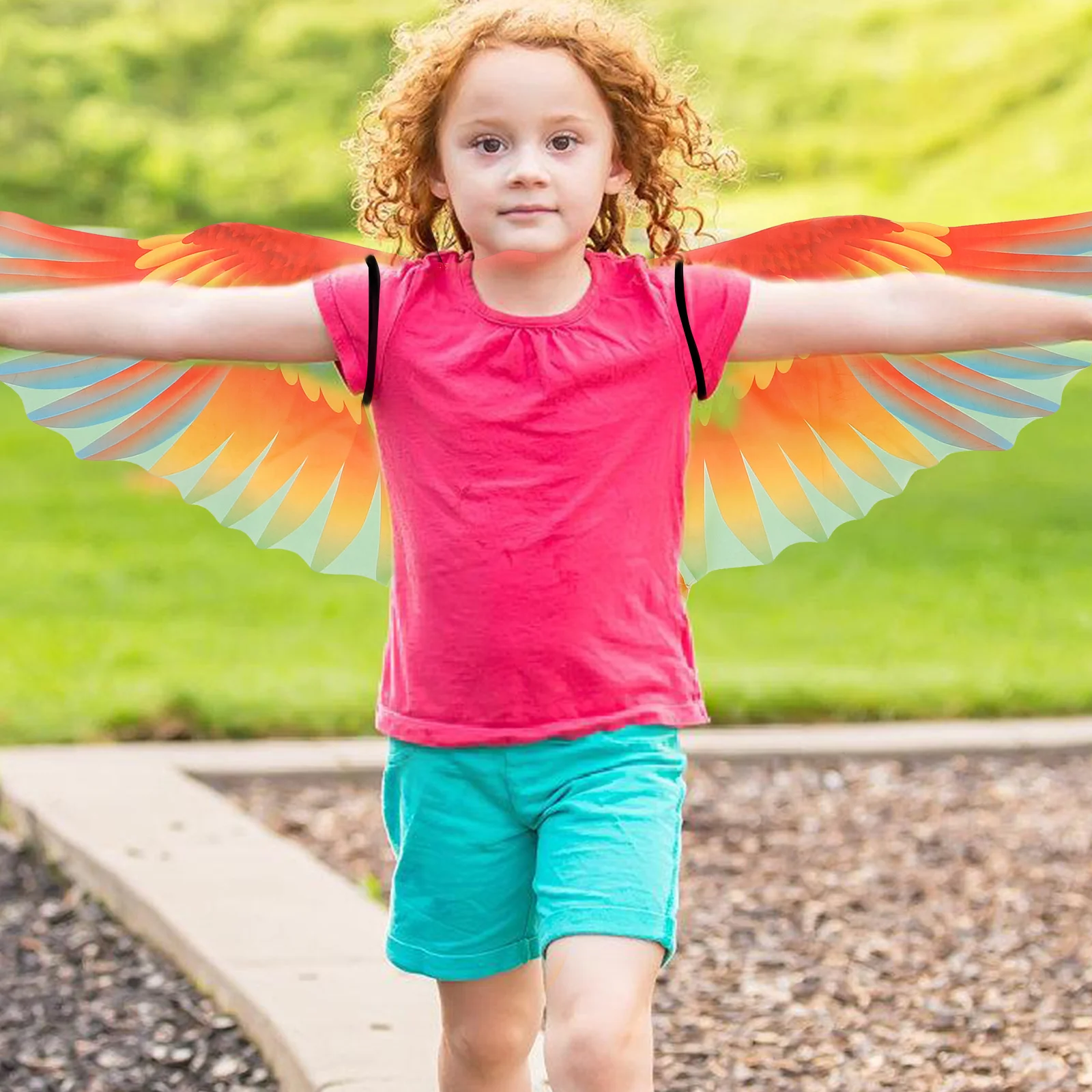 Parrot Wings Cape Blue Costume Halloween Party Prop Stage Simulative Creative Decorative Child