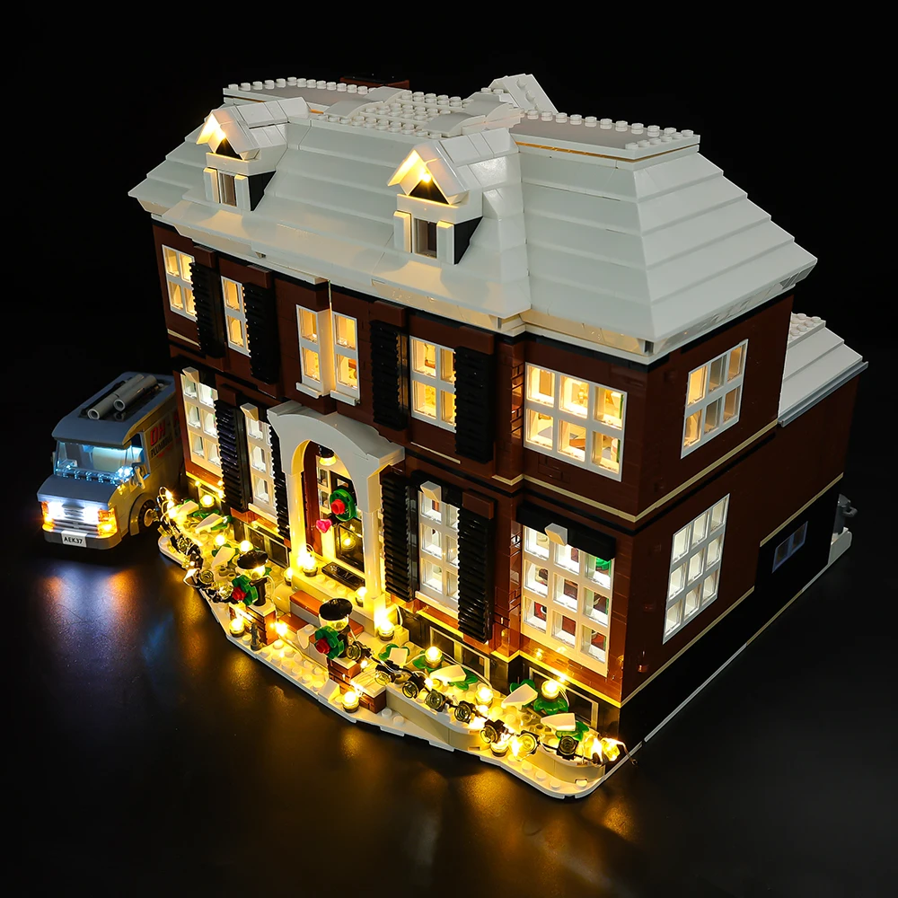 مجموعة إضاءة LED Kyglaring مناسبة لأفكار LEGO Home Alone 21330 مصباح ديكور وليس مكعبات البناء