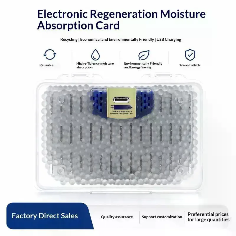 Reusable Dehumidifier Electronic Moisture Absorbing Card For Microscopes Moisture-proof Case Camera Accessories