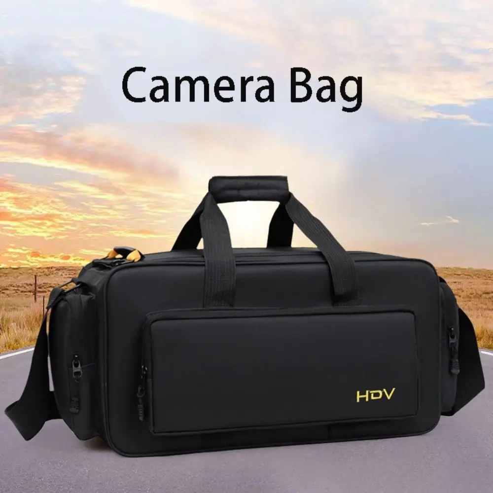 Waterproof Camera Storage Bag Nylon Wear-resistant Photography Equipment Pouch Durable Large Capacity Camera Accessories