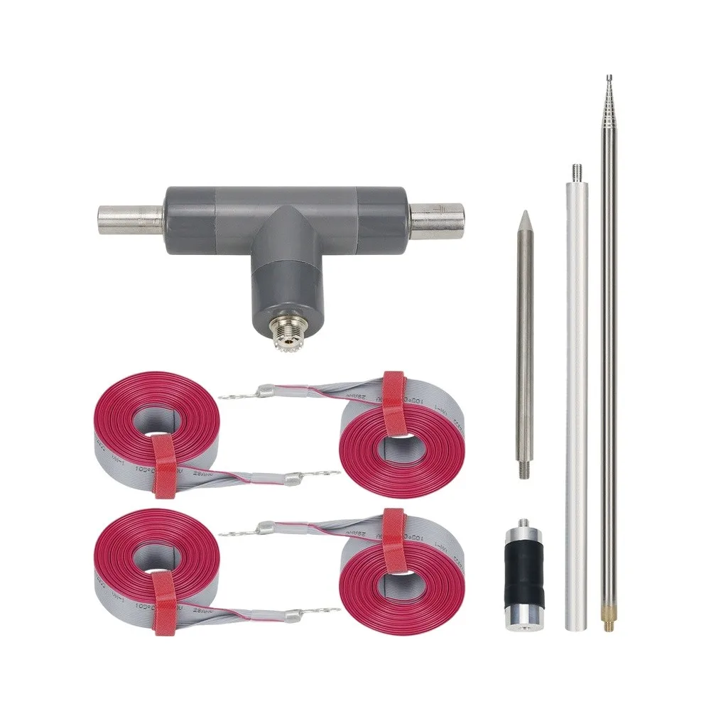 HG1 7MHz-54MHz Portable Shortwave Rod Broadband Telescopic Metal Black For ICOM Q900 Radio Communication Testing Tool