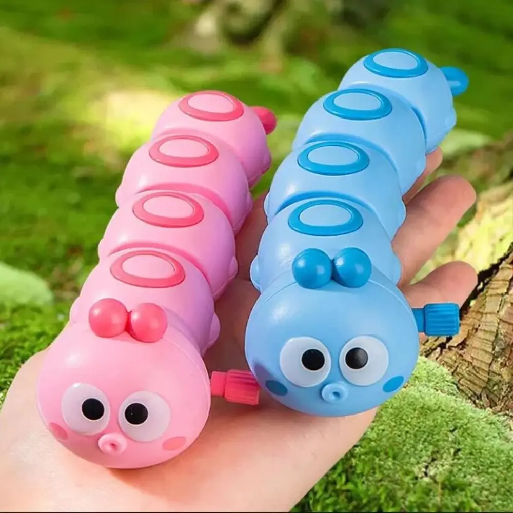 Fun Plastic Clockwork Caterpillar Cartoon Auto-Running Wind Up Swing Toy Crawling Toy Gift