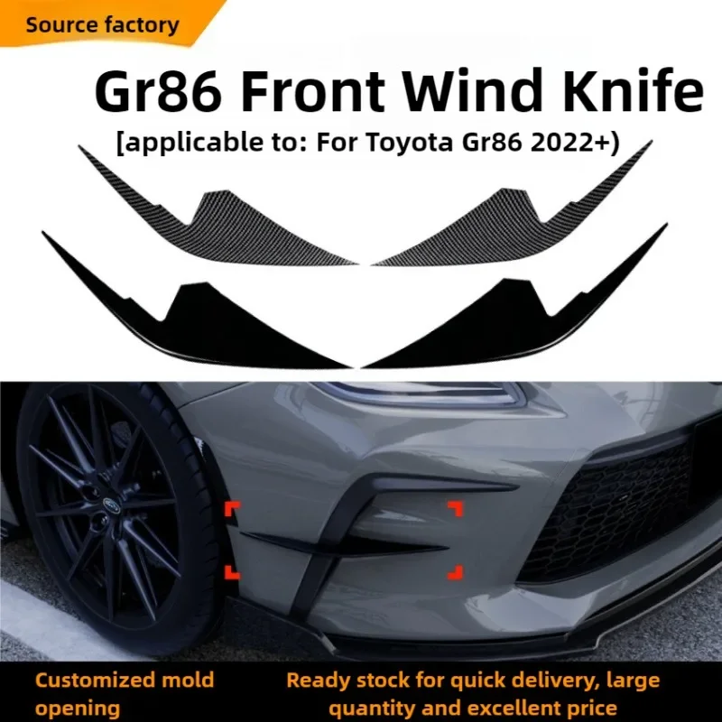 

For Toyota GR86 2022+ Model Front Wind Blade Grille Spoiler Car Sticker Exterior Cross-border Modification Acc Interior Sticker